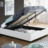 Sommier coffre de rangement 140x190 cm blanc*IDMarket Hot