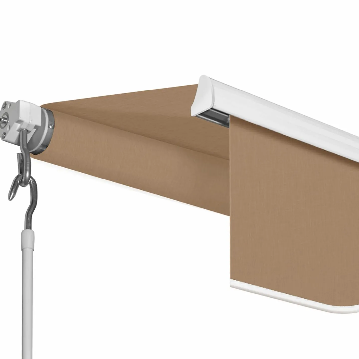 Store banne manuel 3,80 x 3 m extérieur couleur taupe*IDMarket