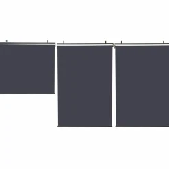 Store enrouleur vertical gris pour pergola*IDMarket Best