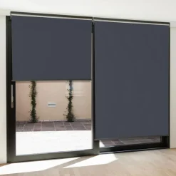 Store enrouleur vertical gris pour pergola*IDMarket Best