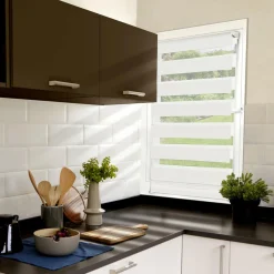 Store jour nuit blanc 50 x 150 cm*IDMarket New