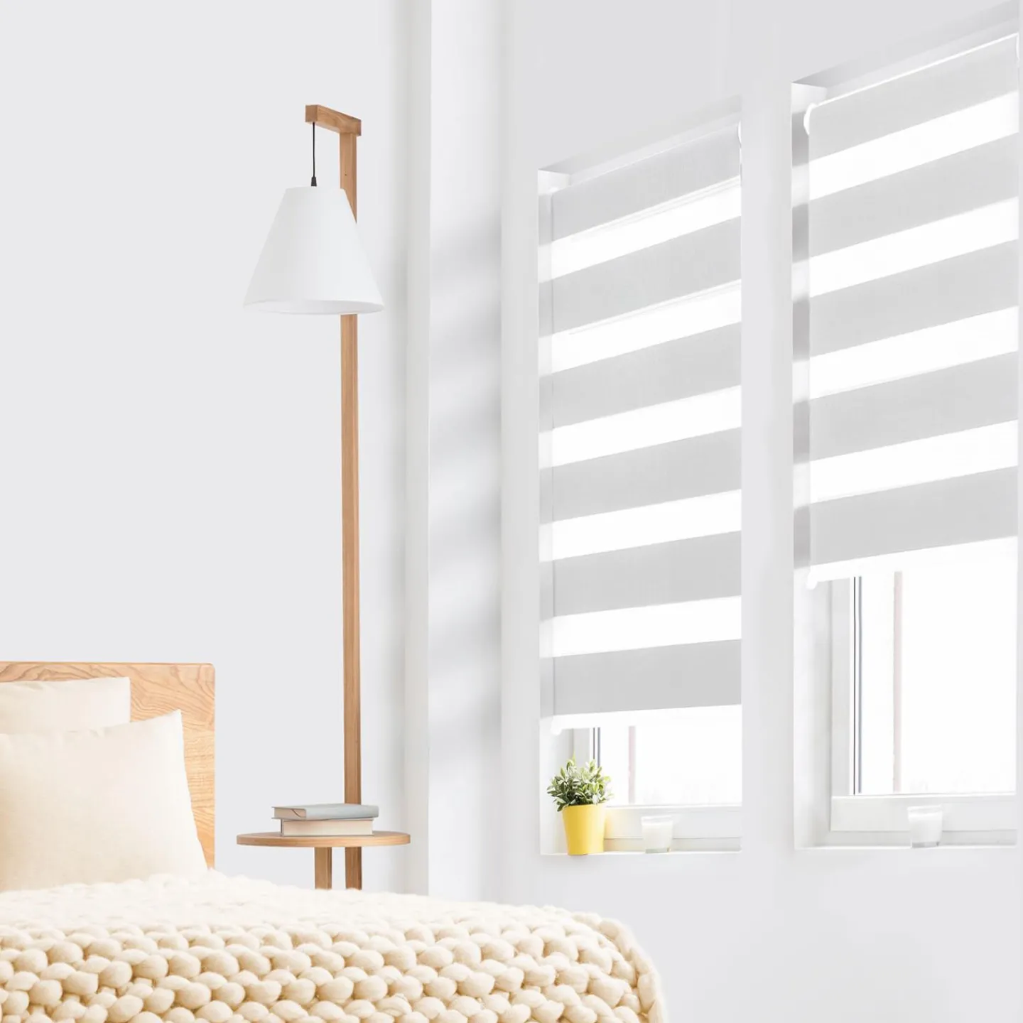 Store jour nuit blanc 50 x 150 cm*IDMarket New