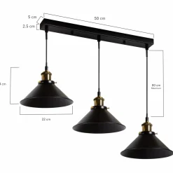 Suspension lampes pas cher design industriel*IDMarket Clearance