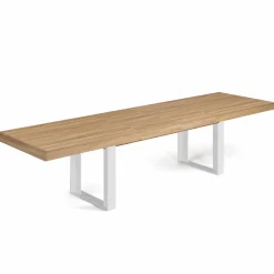 Table à manger 10 à 12 personnes bois et blanc*IDMarket Clearance