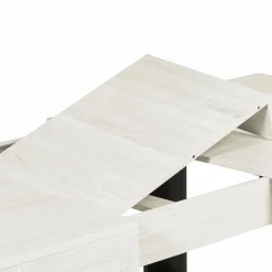 Table à manger 4 à 8 personnes bois gris et pieds gris foncé*IDMarket Hot