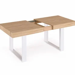 Table à manger 6 à 10 personnes bois et blanc*IDMarket Online