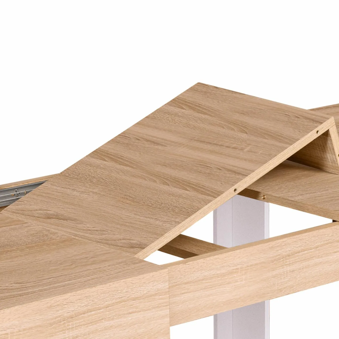 Table à manger 6 à 10 personnes bois et blanc*IDMarket Online