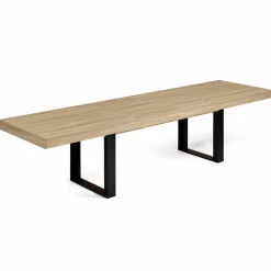 Table à manger 10 à 12 personnes bois et noir*IDMarket Sale