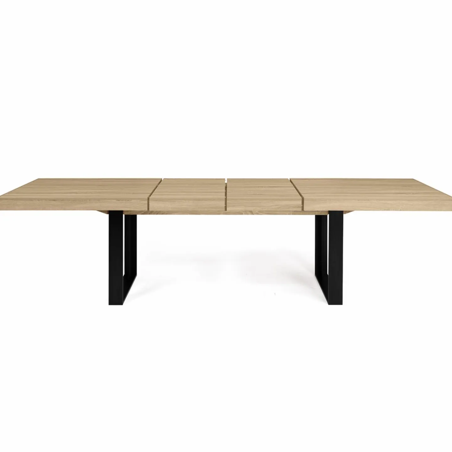 Table à manger 10 à 12 personnes bois et noir*IDMarket Sale