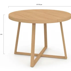 Table à manger 6 personnes en bois*IDMarket New