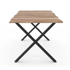 Table à manger 6 personnes avec pieds en forme de X*IDMarket Hot