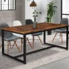 Table à manger 6 personnes style industriel 150 cm*IDMarket Best