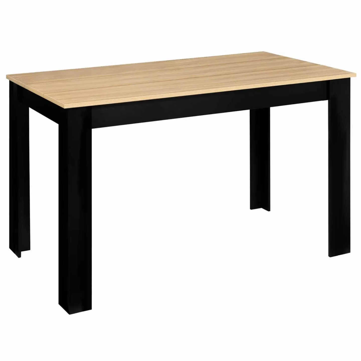 Table à manger 110 X 70 cm noir et bois*IDMarket Online