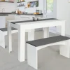 Table à manger avec banc 4 personnes*IDMarket Hot