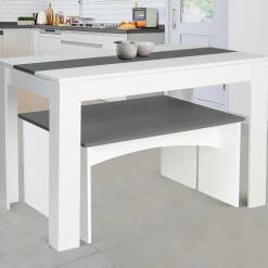 Table à manger avec banc 4 personnes*IDMarket Hot