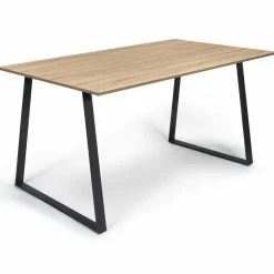 Table à manger bois et métal style industriel*IDMarket Sale