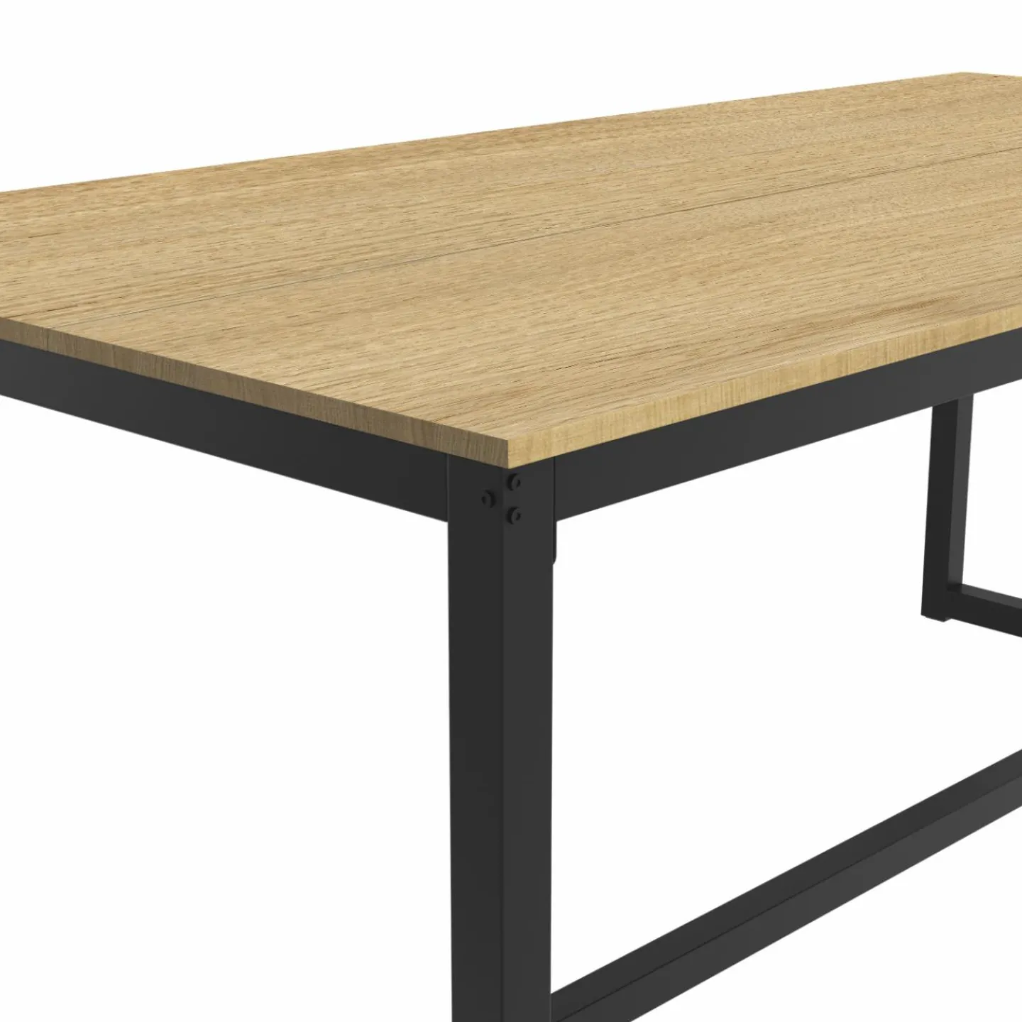 Table à manger bois et métal noir 120 cm*IDMarket Sale