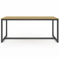 Table à manger bois et métal noir 180 cm*IDMarket Clearance