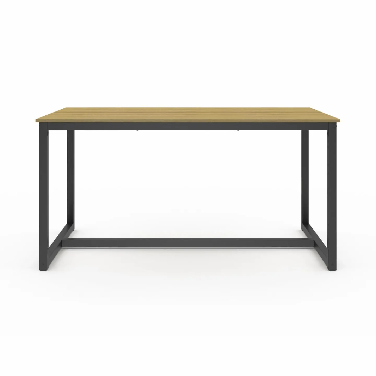 Table à manger bois et métal noir 150 cm*IDMarket