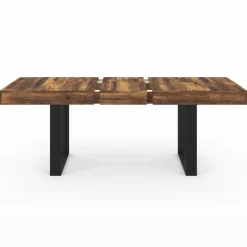 Table à manger bois foncé extensible 6-10 personnes 160-200 cm*IDMarket Hot