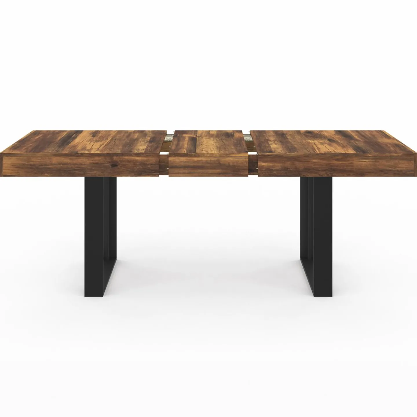 Table à manger bois foncé extensible 6-10 personnes 160-200 cm*IDMarket Hot