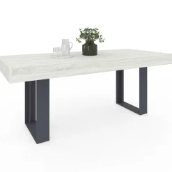 Table à manger bois gris 200 cm*IDMarket Online