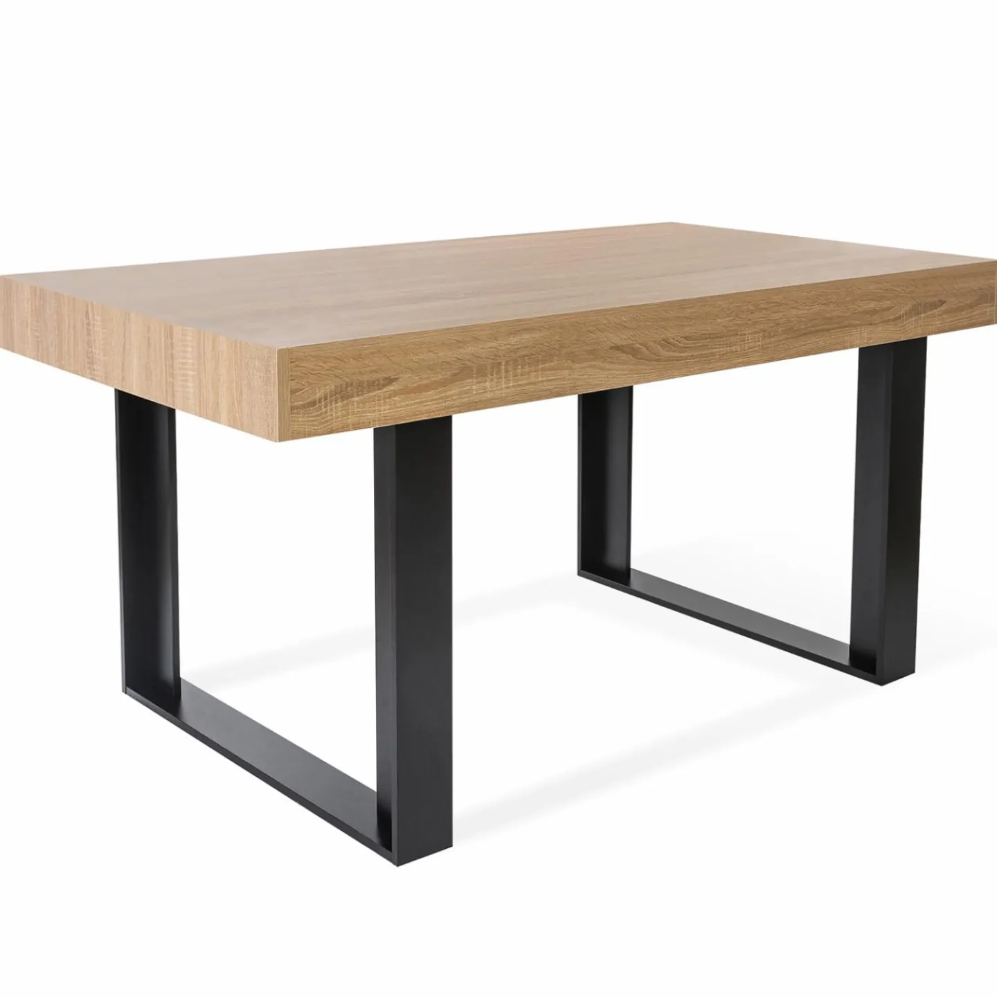 Table à manger bois imitation hêtre 6 personnes*IDMarket Discount