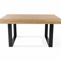 Table à manger bois imitation hêtre 6 personnes*IDMarket Discount
