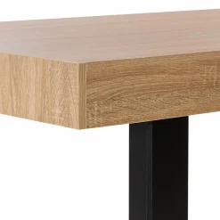 Table à manger bois imitation hêtre 6 personnes*IDMarket Discount