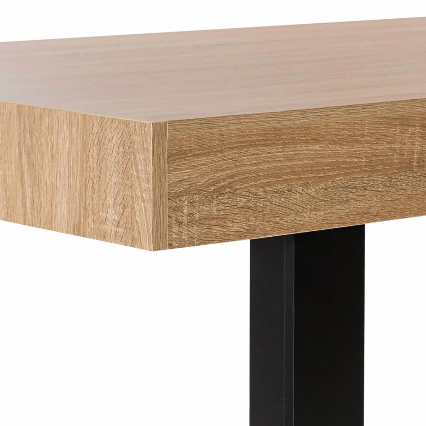 Table à manger bois imitation hêtre 6 personnes*IDMarket Discount