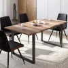 Table à manger effet bois brut 6 personnes*IDMarket Hot