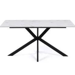 Table à manger effet marbre blanc*IDMarket Hot