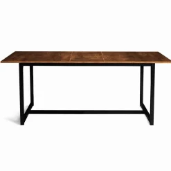 Table à manger extensible industrielle 6 à 10 personnes*IDMarket