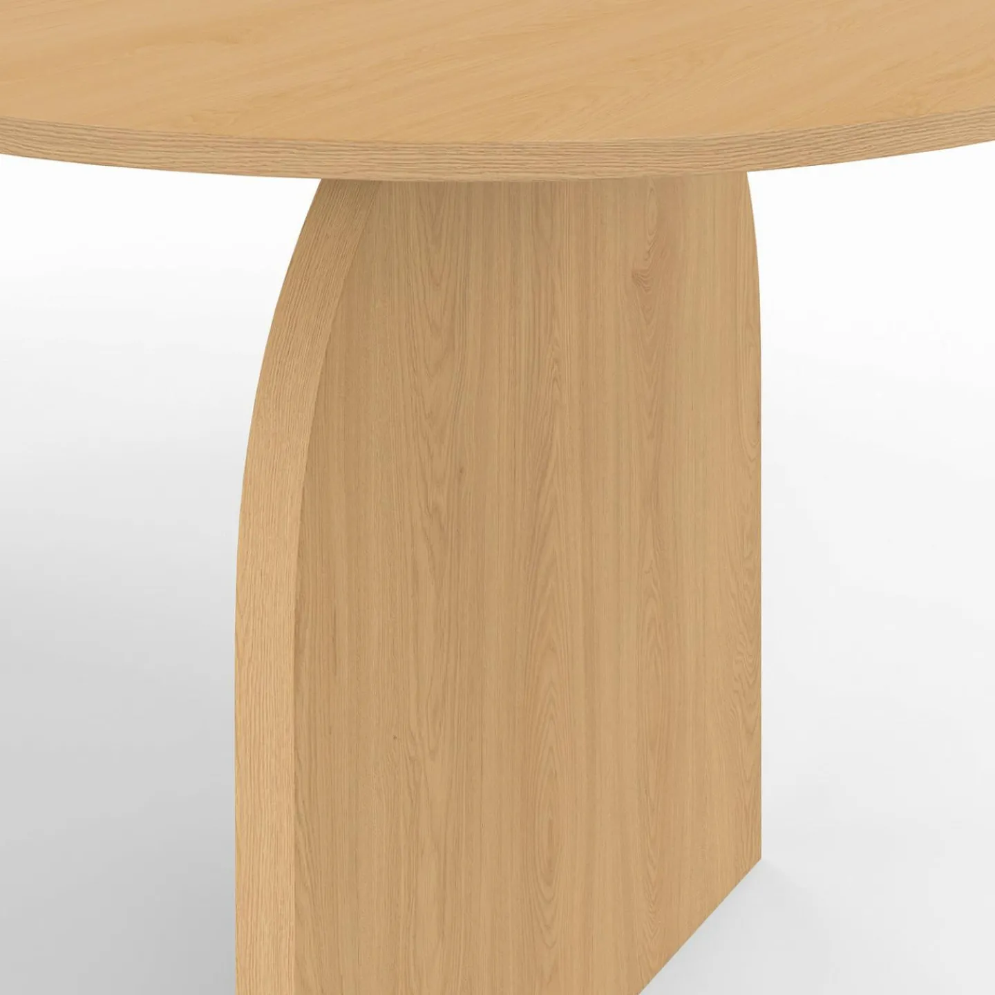 Table à manger extensible ovale 6-10 personnes 160 - 200 cm en bois façon hêtre*IDMarket Clearance