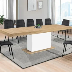 Table à manger extensible rectangle 12 personnes*IDMarket New