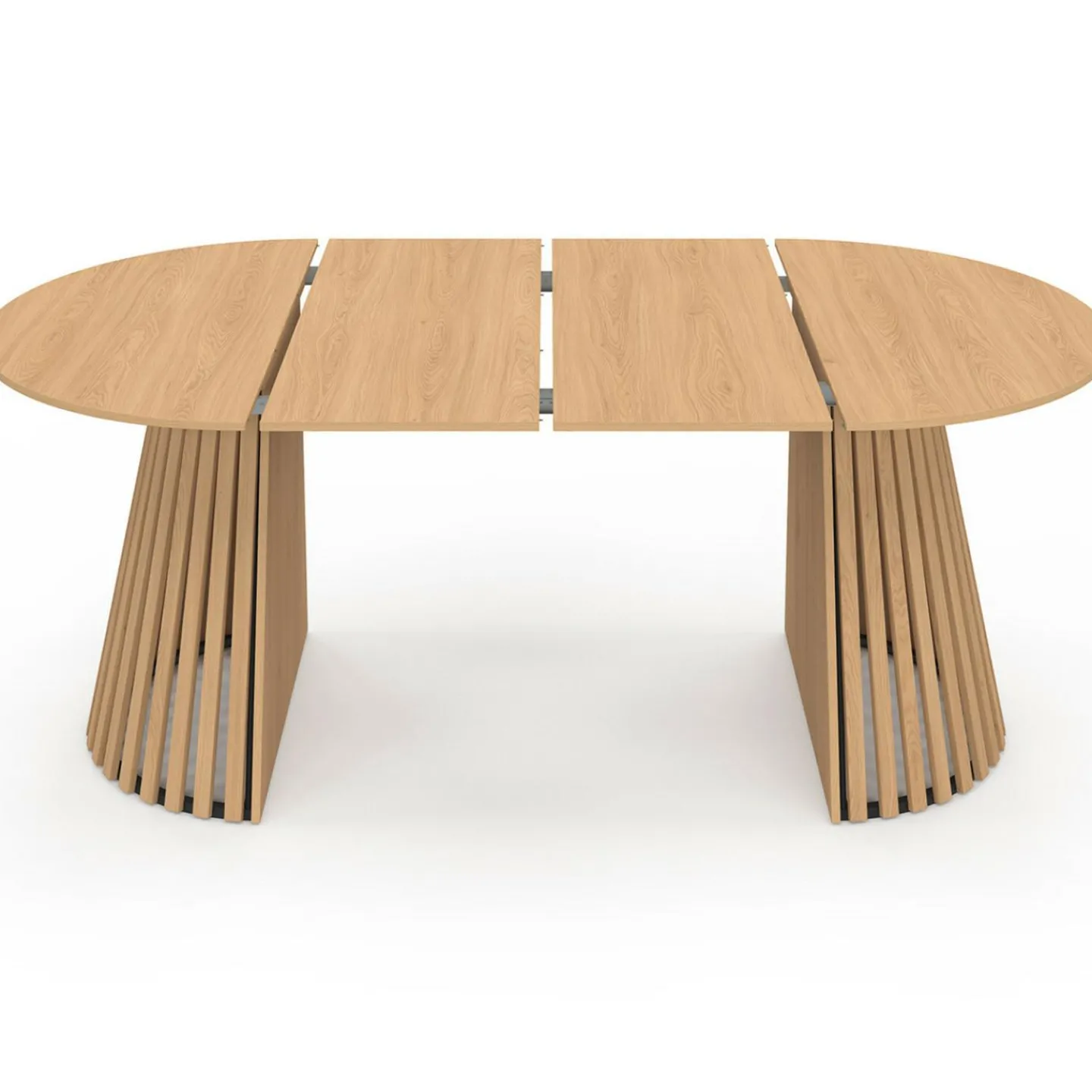 Table à manger extensible ronde 4-10 personnes pied bois 110-200 cm*IDMarket Clearance