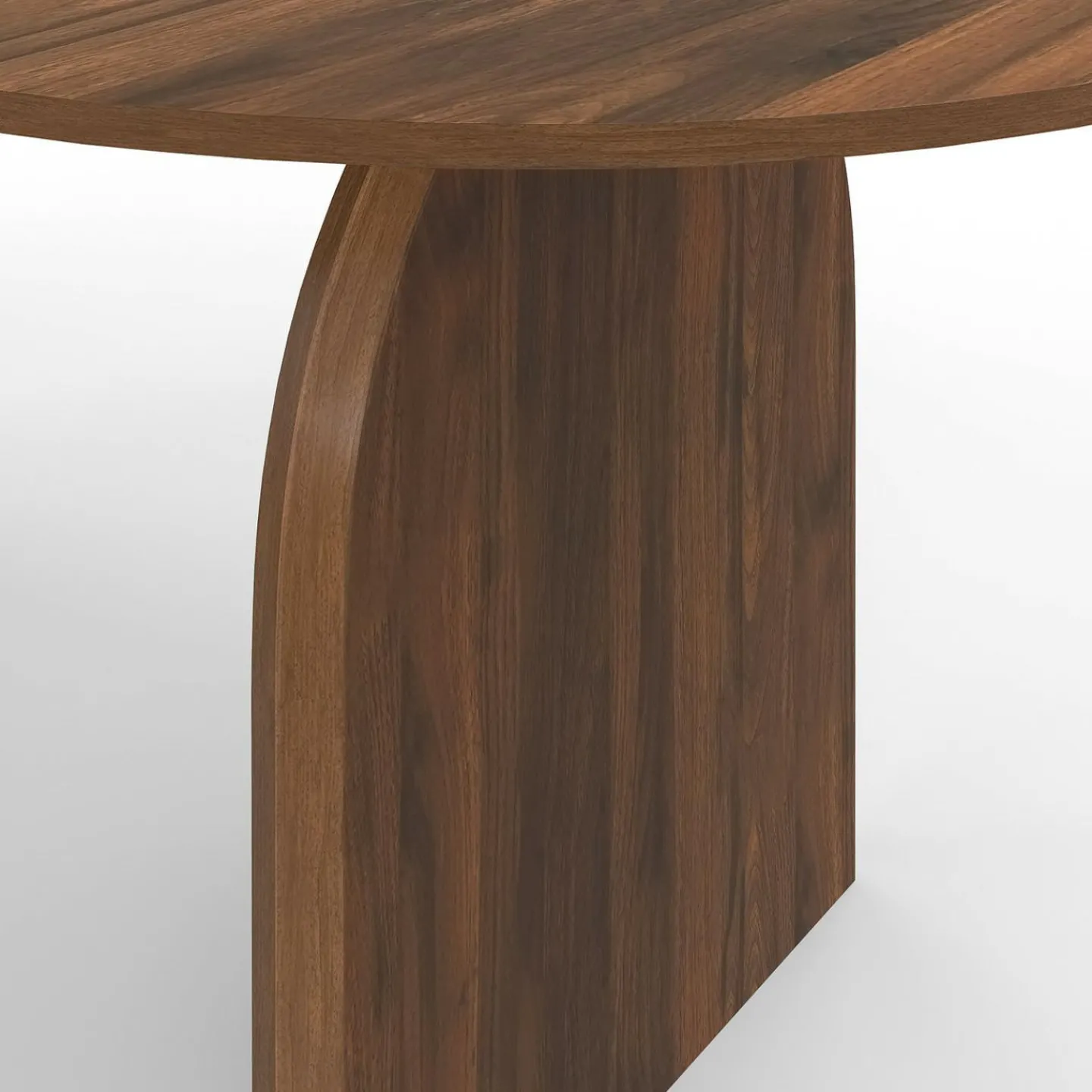 Table à manger extensible japandi ovale 6-10 personnes noyer 160 - 200 cm*IDMarket Outlet