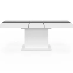 Table à manger extensible rectangle blanche 160x200 cm*IDMarket Hot