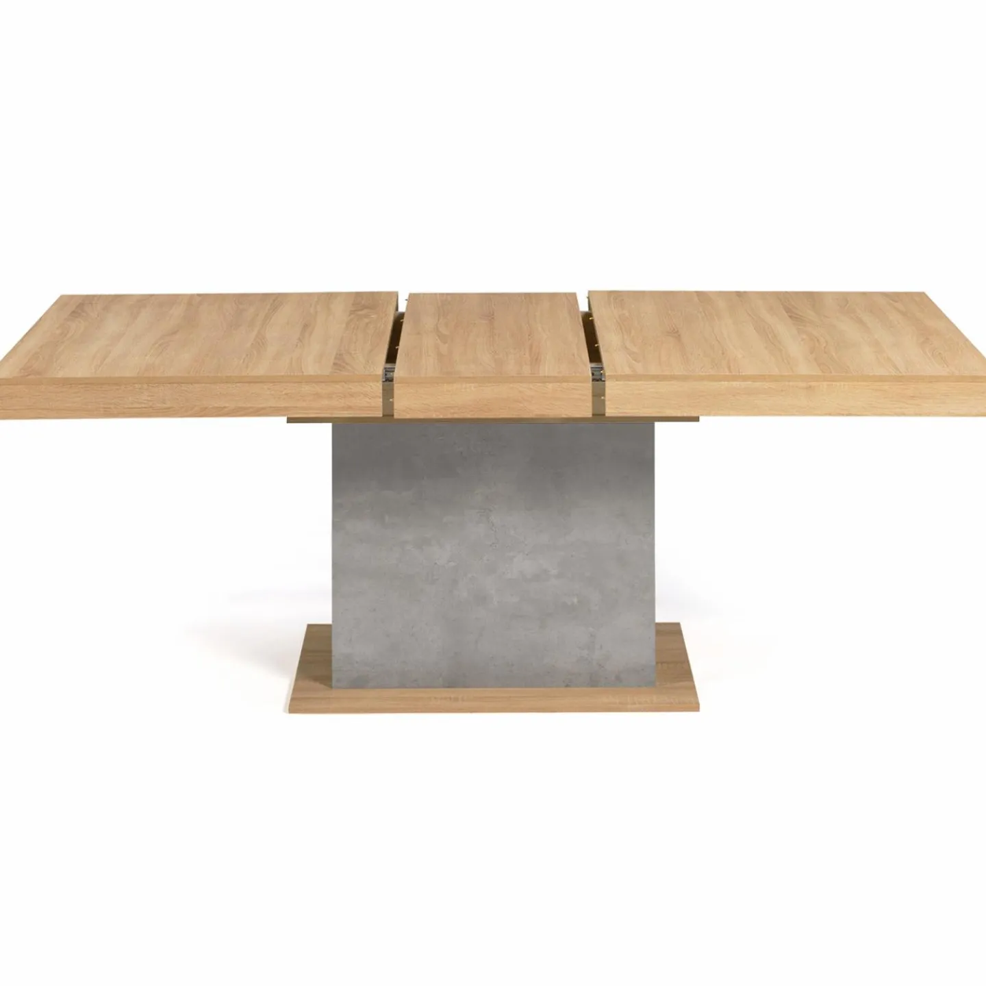 Table à manger extensible 6-10 personnes bois et effet béton*IDMarket Online