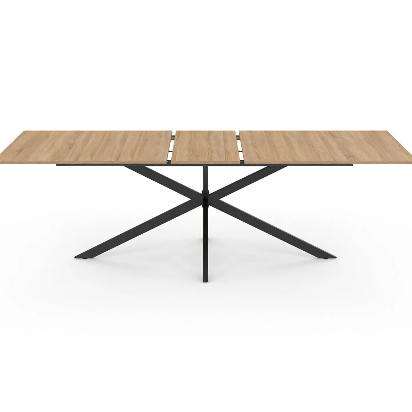 Table à manger extensible 8-12 personnes bois et noir*IDMarket Best