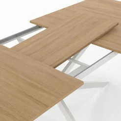 Table à manger extensible rectangle pied araignée bois*IDMarket Discount
