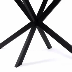 Table à manger extensible effet marbre noir*IDMarket Sale