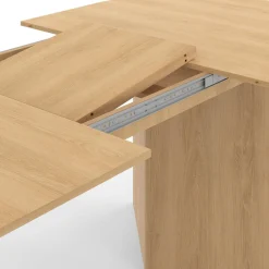 Table à manger extensible ovale 160-200 cm bois façon hêtre 6-10 personnes*IDMarket Outlet