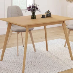 Table à manger extensible 4-8 places 110-150 cm effet bois*IDMarket
