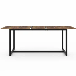 Table à manger industrielle rectangle extensible 6-10 personnes*IDMarket Hot