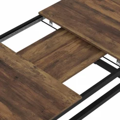 Table à manger industrielle rectangle extensible 6-10 personnes*IDMarket Hot