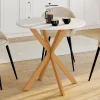 Table à manger ronde 4 personnes pied araignée*IDMarket Clearance