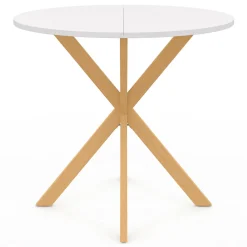 Table à manger ronde 4 personnes pied araignée*IDMarket Clearance