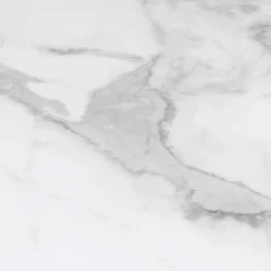 Table à manger ronde effet marbre blanc 4-6 personnes*IDMarket Online