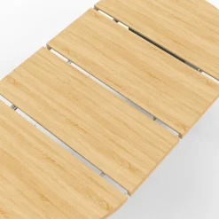 Table à manger ronde extensible 110-200 cm 4-10 personnes bois et noir style moderne*IDMarket Clearance